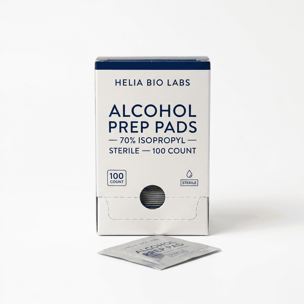 Alcohol Prep Pads (Box of 100) – Laboratory Consumable