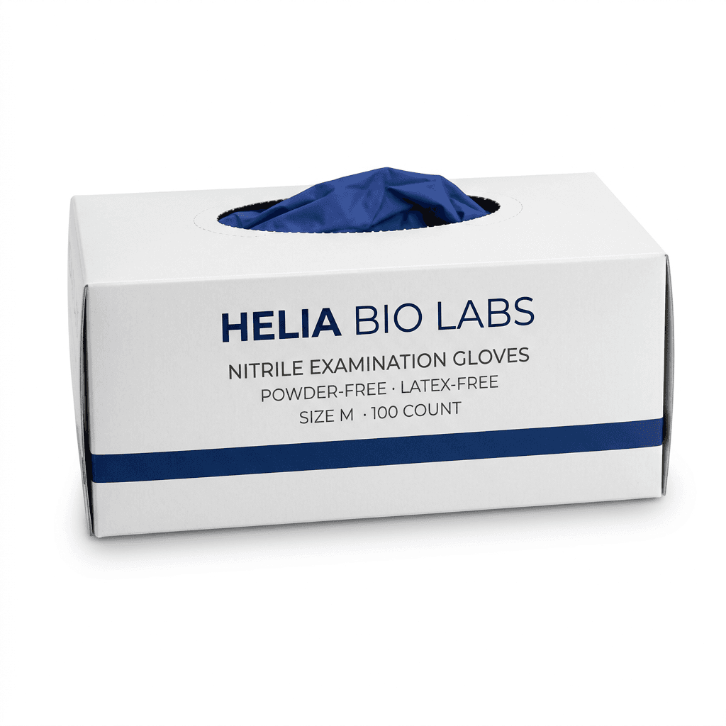 Nitrile Lab Gloves (Box of 100, M) – Laboratory Consumable